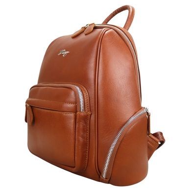 Женский рюкзак Karya из натуральной гладкой кожи KR6019-615 коньячный