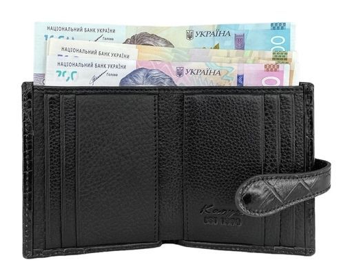Кредитница 53 - чорная с тиснением под кожу крокодила из коллекции .