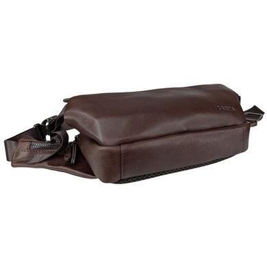 Сумка-бананка Karya из натуральной телячьей кожи KR0252-553 коричневая