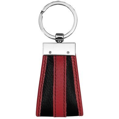 Брелок Karya из натуральной кожи KR3001-45/46 черно-красный