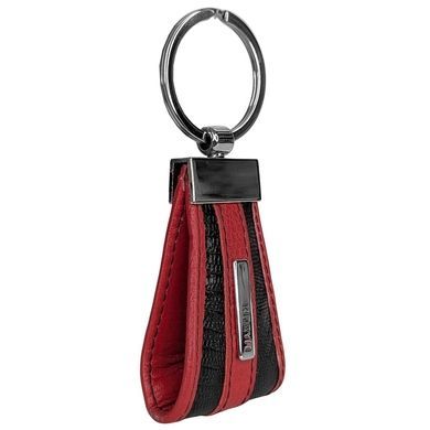 Брелок Karya из натуральной кожи KR3001-076 черно-красный