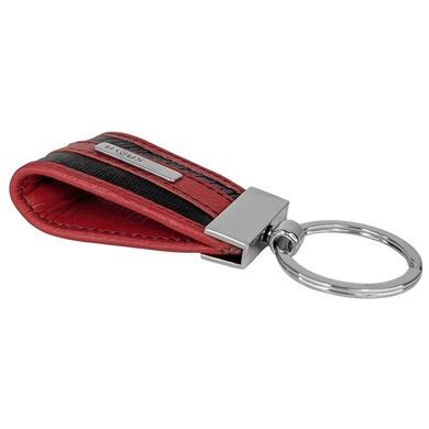Брелок Karya из натуральной кожи KR3001-076 черно-красный