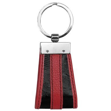 Брелок Karya из натуральной кожи KR3001-076 черно-красный