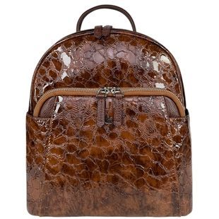 Женский рюкзак Karya из лакированной кожи KR6008-655 рыжий