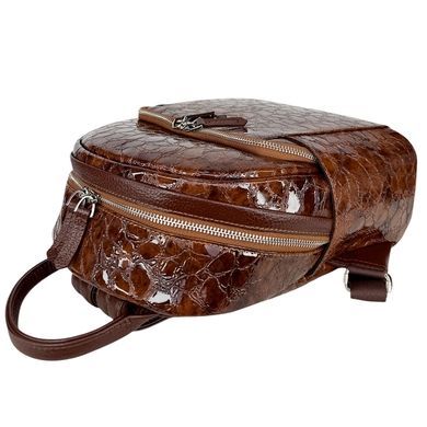 Женский рюкзак Karya из лакированной кожи KR6008-655 рыжий