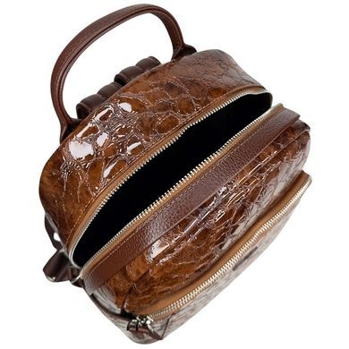 Женский рюкзак Karya из лакированной кожи KR6008-655 рыжий