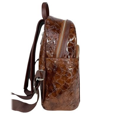 Женский рюкзак Karya из лакированной кожи KR6008-655 рыжий