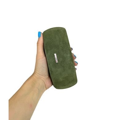 Футляр для очков Karya KR3005-9 замшевая кожа оливкового цвета
