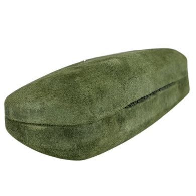 Футляр для очков Karya KR3005-9 замшевая кожа оливкового цвета