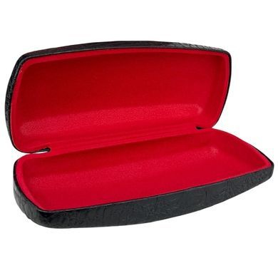 Футляр для очков Karya KR3005-630 тисненая кожа черного цвета