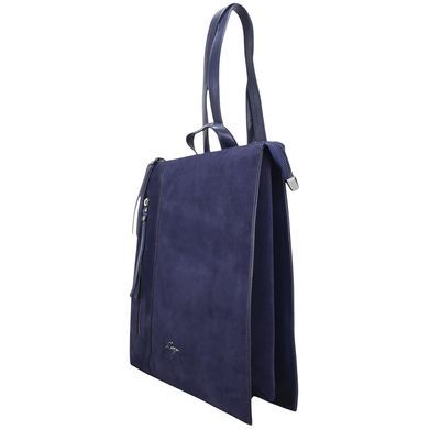 Женский рюкзак Karya из натуральной кожи с замшей KR6035-7 темно-синий